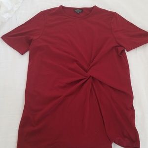 Top shop maternity knot shirt